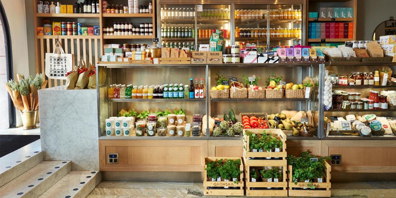 Hotel Diplomat Stockholm Ngoại thất bức ảnh Organic food products at a German supermarket